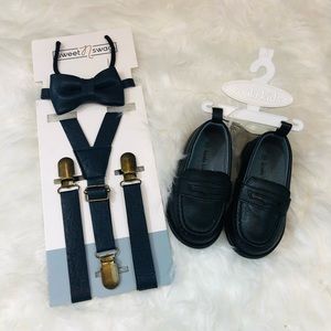 Little Boys Size 3 Dress Shoes & Bow Tie Set
